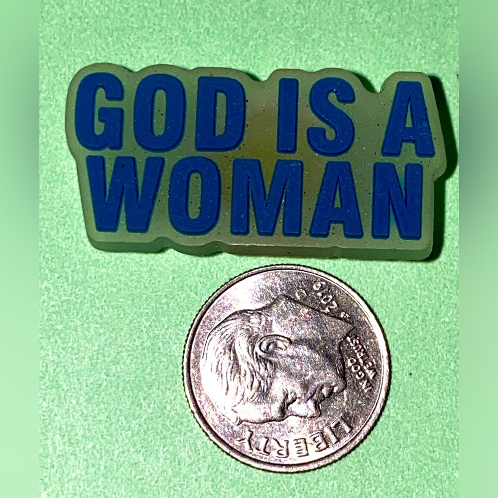 (10 for $15) GOD IS A WOMAN statement Crocs Shoes Charms